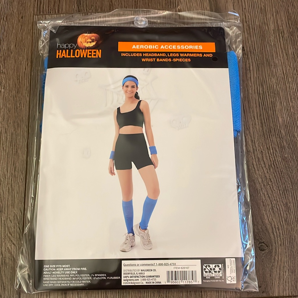 80s 90s Aerobic Workout Costume Accessories